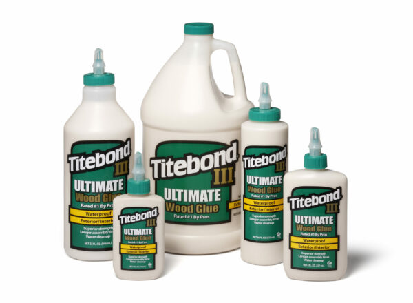 Toute la gamme de colle à bois Titebond 3
