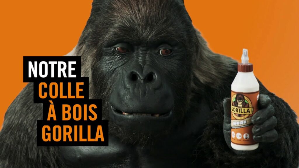 Image publicitaire de la marque de colle à bois Gorilla