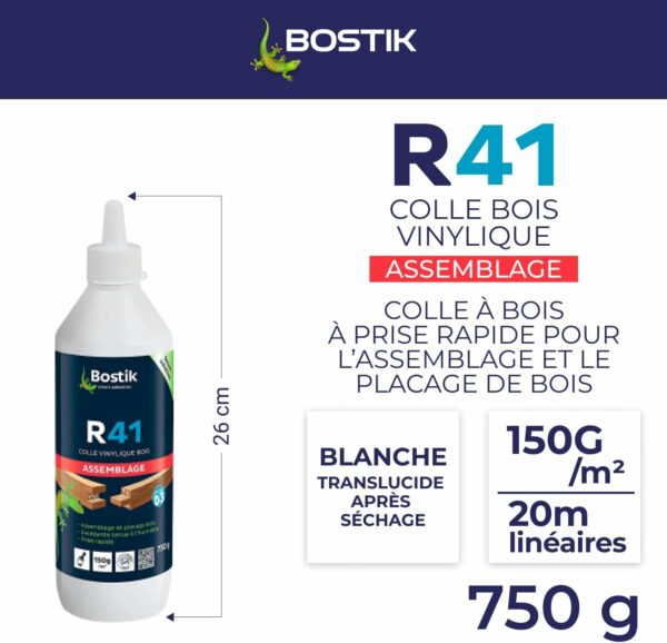 Informations sur la colle à bois Bostik R41